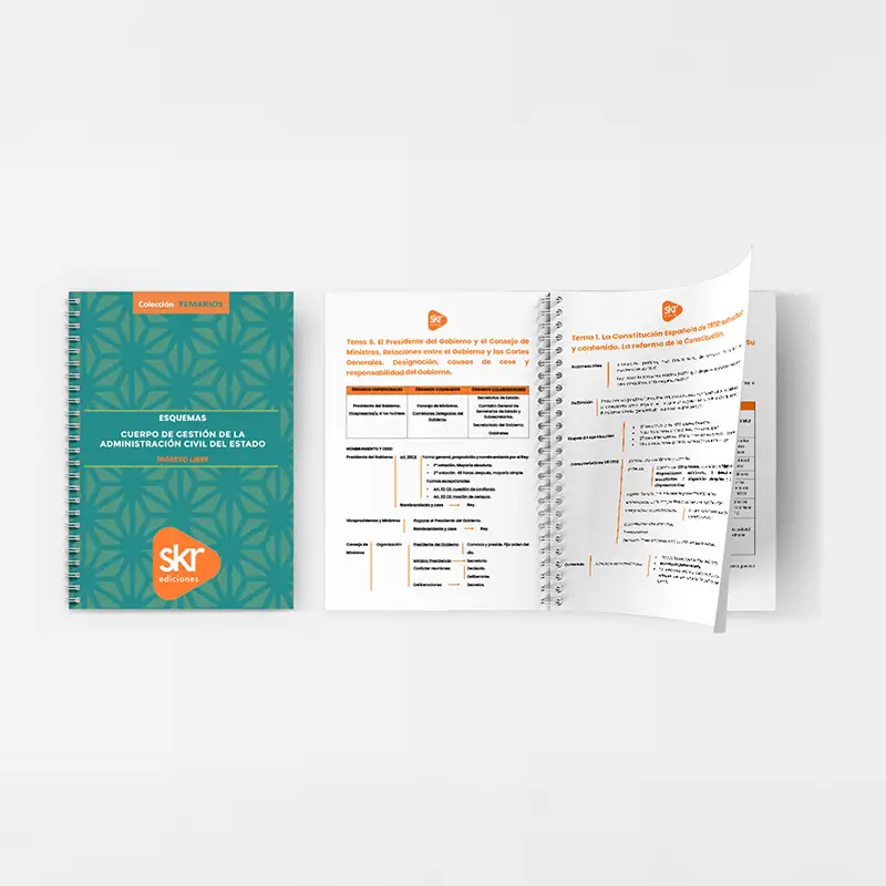 Esquemas Gestión del Estado de Academia de oposiciones SKR - material editorial para el máster, diplomados y las oposiciones.