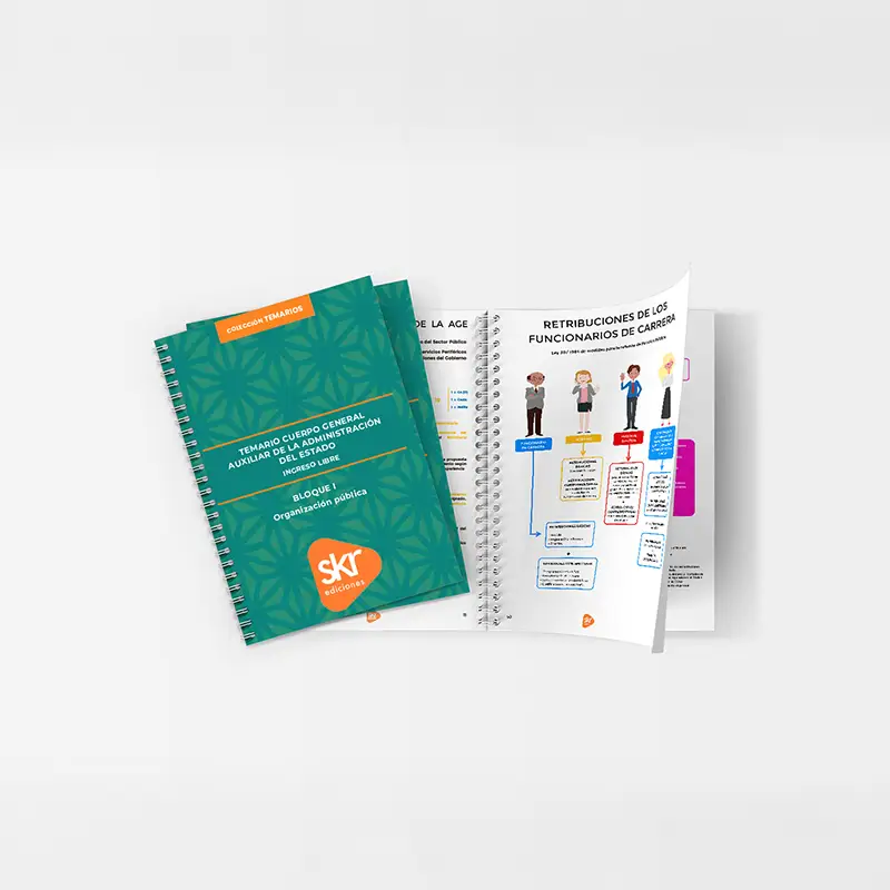 Esquemas Auxiliares del Estado Ingreso libre de Academia de oposiciones SKR - material editorial para el máster, diplomados y las oposiciones.